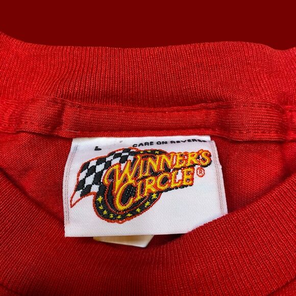 Dale Earnhardt Jr Mens Size Large Red Winners Circle Nascar Short Sleeve T Shirt - Picture 4 of 9